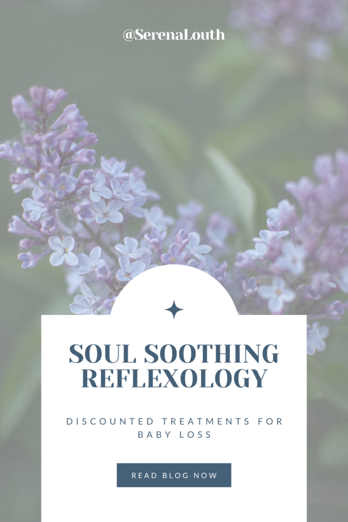 soul soothing reflexology sessions. discounted reflexology treatments in London for baby loss