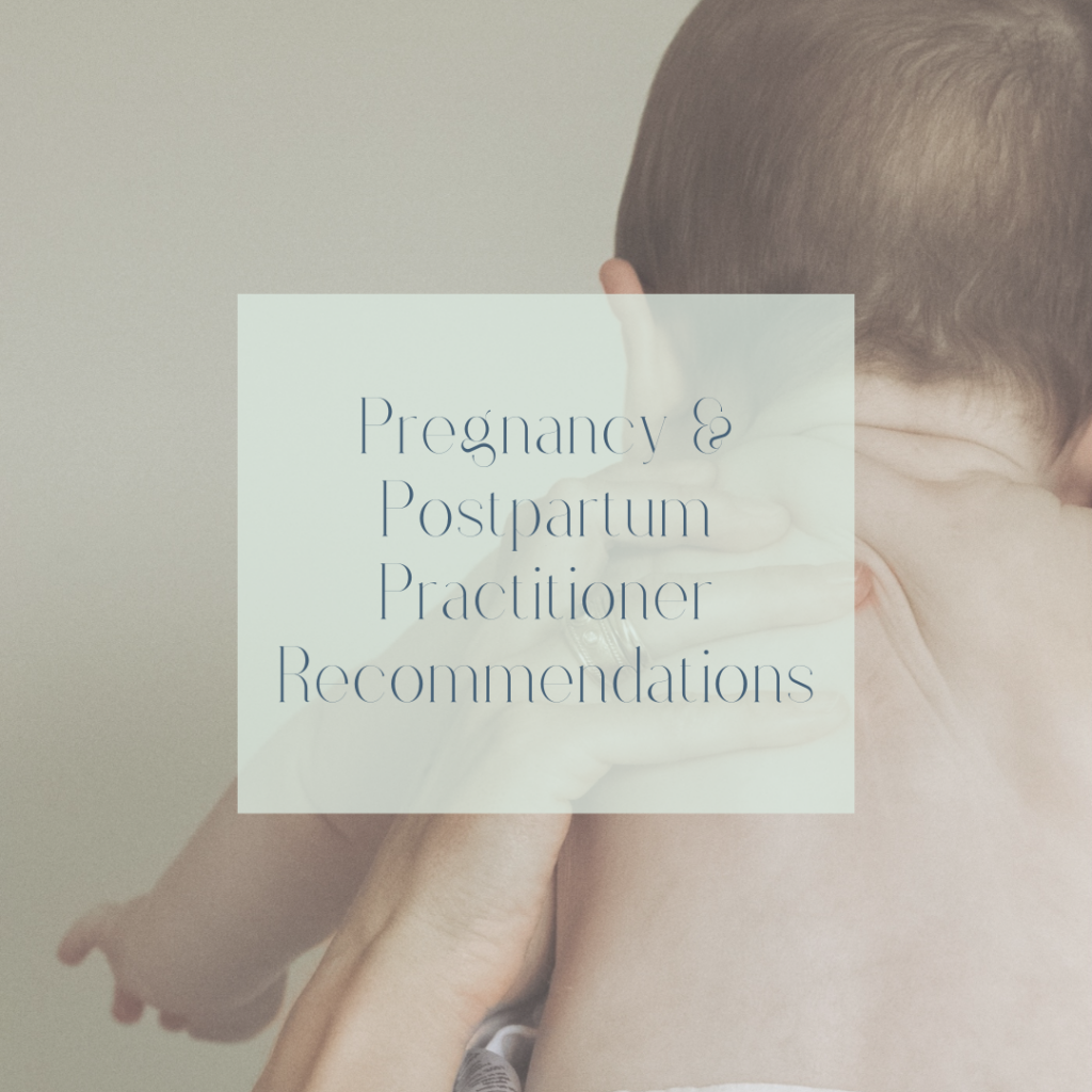 Pregnancy & Postpartum Practitioners