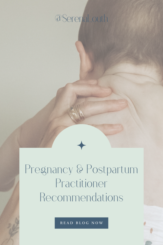 Pregnancy Practitioner Recommendations